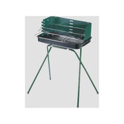 Ompagrill 80399 Barbecue a Carbone 53x34 cm Acciaio Verniciato Griglia Cromata 5 Posizioni colore Verde