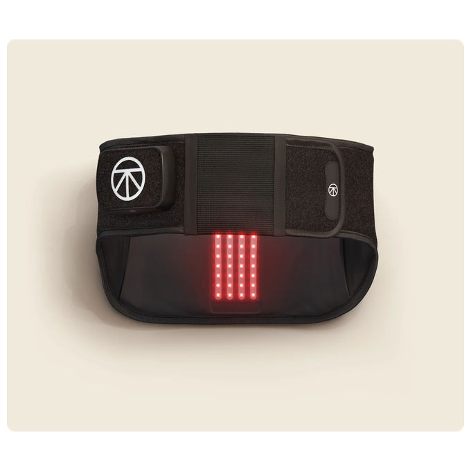 Therabody THERMBACKLED Dispositivo di Calore e Vibrazione con Terapia LED 3 Livelli di Calore 3 Livelli di Vibrazione Autonomia 180 min App Compatibile colore Nero