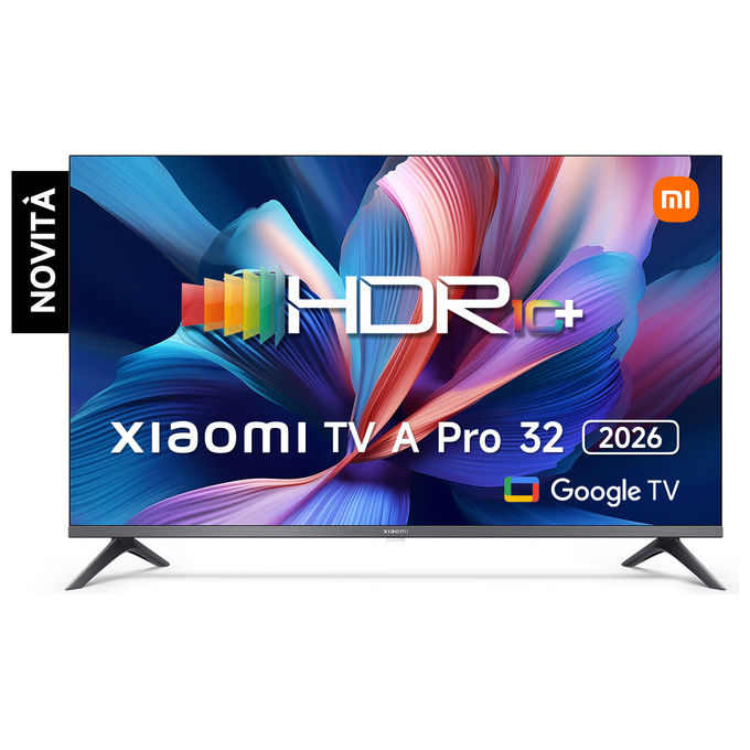 Xiaomi ELA5936EU TV A Pro 2026 Smart TV QLED 32'' HD Google TV Dolby Audio DTS Virtual:X colore Nero
