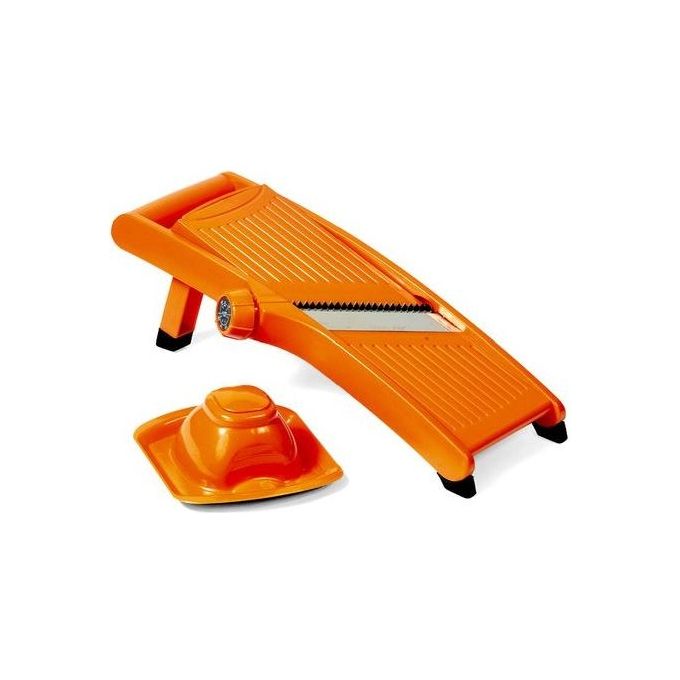 Berni Group Affetta Verdure Mandolina Slicer 5 Posizioni di Taglio Julienne ABS Acciaio Inox colore Arancione