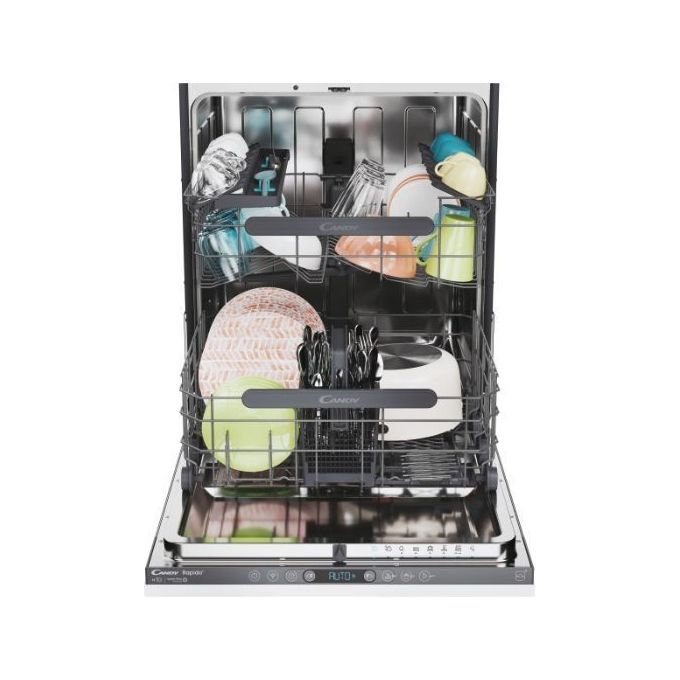 Candy CS 5C4F1A Rapido' Lavastoviglie da incasso 15 coperti Classe C 44 dB Wi-Fi Inverter Aquastop (82x60x56 cm) colore Antracite