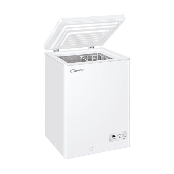Candy CHAE1002E Congelatore a Pozzetto Statico 97 L 84,5 cm Classe E 39 dB Congelamento 5,5 Kg-24h colore Bianco