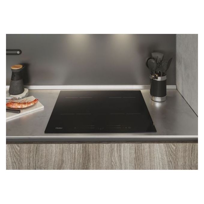 Haier HAISJ64MC Serie 2 Piano cottura induzione 59 cm 4 zone Touch Wi-Fi Bluetooth app hOn colore Nero