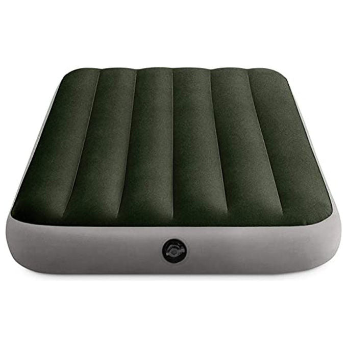 Intex 64107 Prestige Downy Materasso Gonfiabile Singolo Fiber-Tech 99x191x25 cm 136 Kg colore Antracite