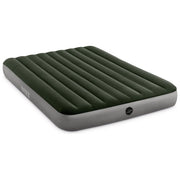 Intex 64109 Prestige Downy Materasso Gonfiabile Matrimoniale Fiber-Tech 152x203x25 cm 272 Kg colore Antracite Grigio