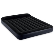 Intex 64150ND DuraBeam Pillow Rest Materasso Gonfiabile Matrimoniale Fiber-Tech 152x203x25 cm Pompa Integrata 272 Kg colore Blu scuro