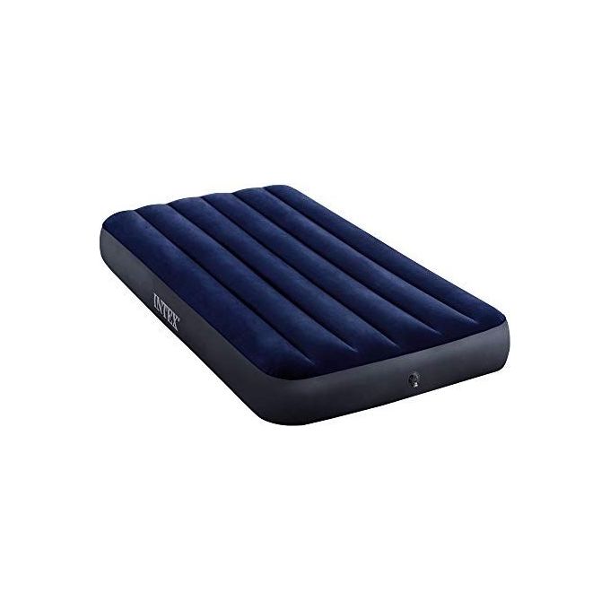 Intex 64758 Classic Downy Materasso Gonfiabile Piazza e Mezza Fiber Tech 137x191x25 cm