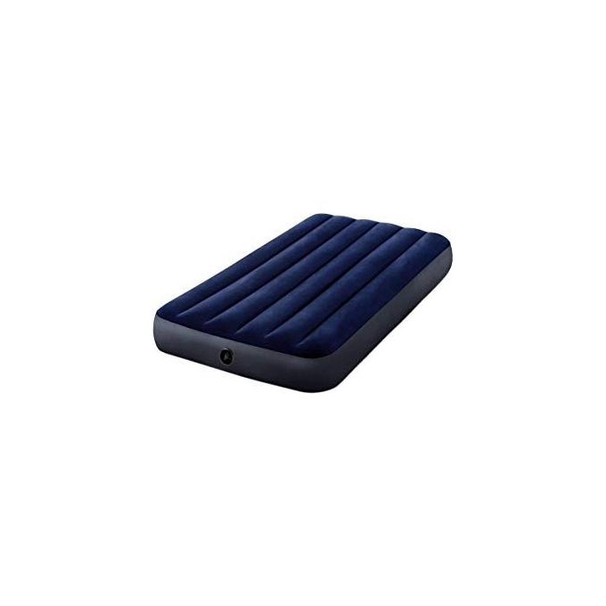 Intex 64758 Classic Downy Materasso Gonfiabile Piazza e Mezza Fiber Tech 137x191x25 cm