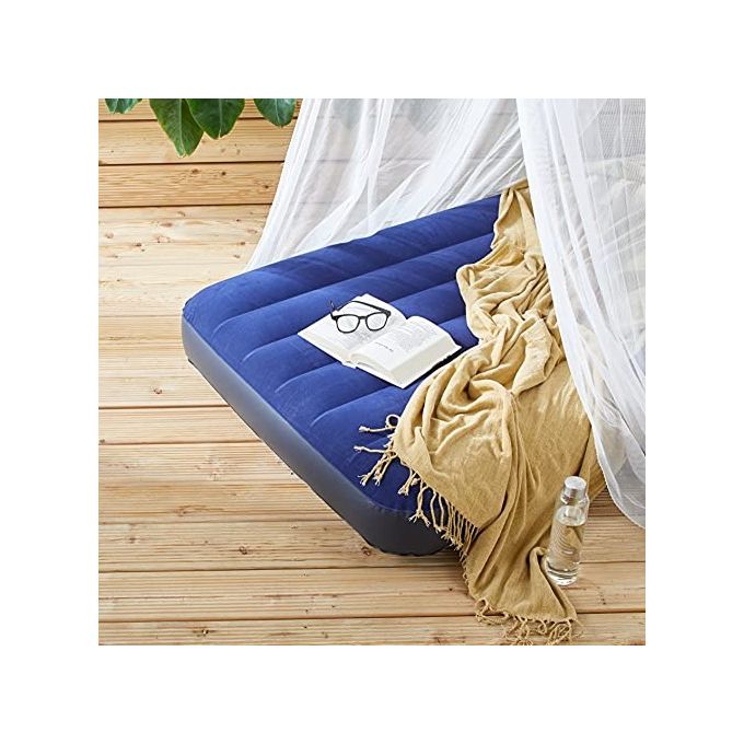 Intex DuraBeam Classic Downy Queen Materasso Matrimoniale 152x203x25cm con Tecnologia Fiber Tech