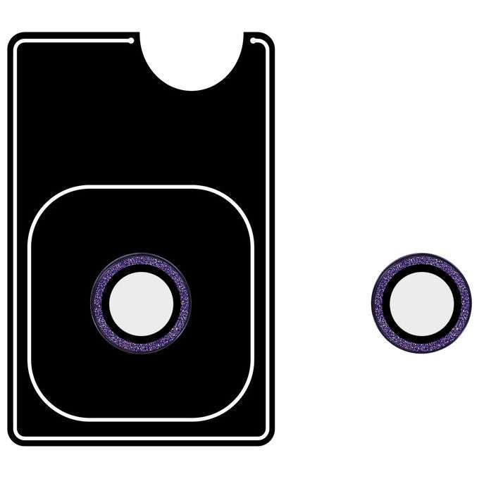 Celly COLGLICAM1153VL Protezione per Obiettivo della Fotocamera per iPhone 17 Air Vetro Temperato Metallo colore Viola