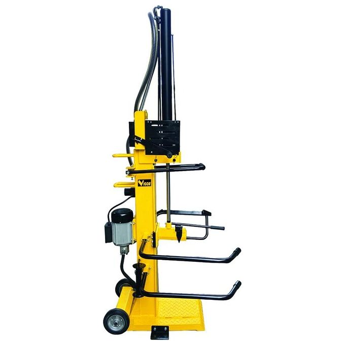 Vigor Spaccalegna VSV-10T 1060 verticale 10 TON motore 230 V 3 kw 2800-min diametro ceppo 7-40 cm lunghezza taglio 1060 mm colore Nero
