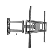 Equip 650342 Supporto TV da Parete Articolato per TV 37'' 70'' VESA 600x400 mm Fino a 35 Kg Inclinabile e Orientabile con Gestione Cavi colore Nero