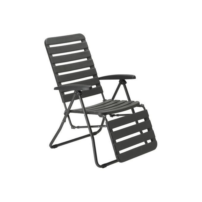 Stiliac 23491 Mary Poltrona Relax Automatica Pieghevole Reclinabile 5 Posizioni Uso Interno Esterno Made in Italy colore Antracite