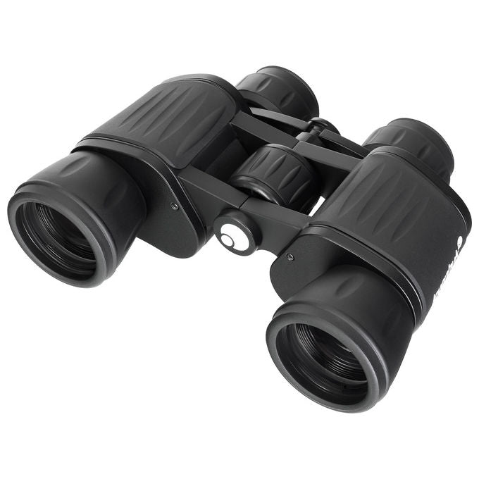 Levenhuk 84618 New Atom Binocolo 8x40 mm con Prisma Porro Obiettivo 40 mm Corpo in Lega di Alluminio Rivestito in Gomma Resistente all'Acqua IPX3 colore Nero