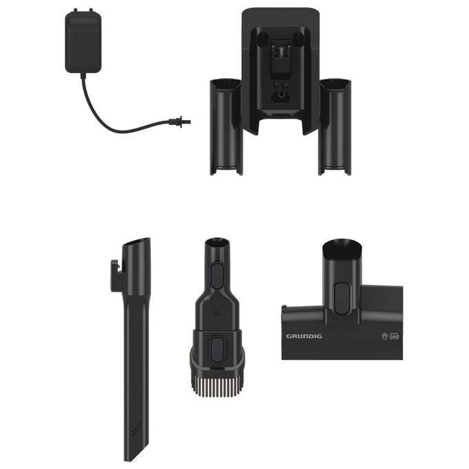 Grundig VCP 8331 PRO KABLOSUZ ŞARJLı DIKEY SüPüRGE Aspirapolvere Verticale Senza Sacchetto Multiciclonico 0,5 L 450 W 60 min 80 dB colore Antracite