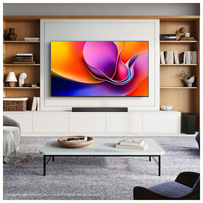 Hisense smart tv 65 pollici 4K, 65A6Q, LED, VIDAA U8, Dolby Vision, HDR10+, Game Mode Plus, Alexa