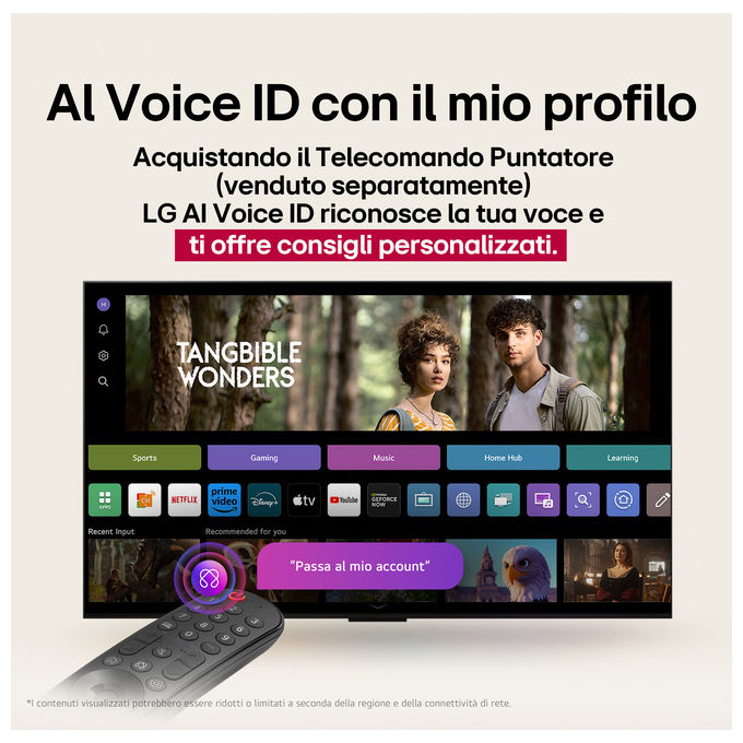 LG smart tv 65 pollici 4K, 65UA73006LA, LED Direct-LED, WebOS 25, HDR10, processore α7 Gen8, Game Optimizer, DVB-T2