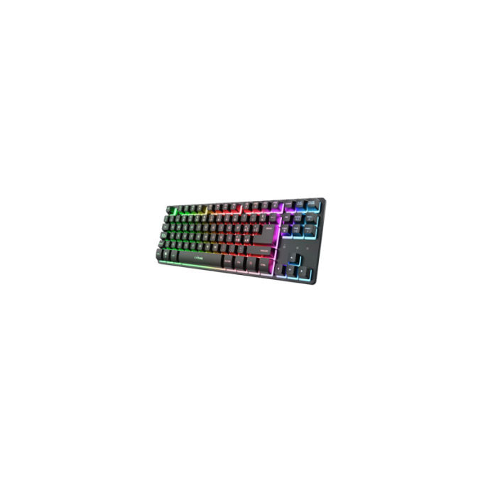 Trust 26170 GXT 831 Tastiera Gaming Wireless Tenkeyless 87 Tasti AZERTY Italiano Retroilluminata RGB Batteria Ricaricabile colore Nero
