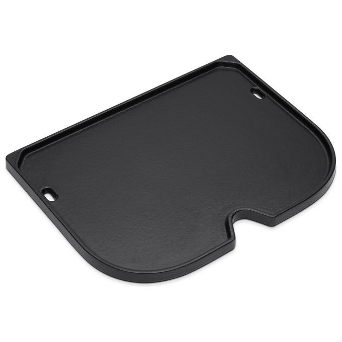Weber 6611 Piastra in Ghisa per Barbecue Lumin Compact superficie antiaderente distribuzione uniforme del calore bordi rialzati colore Nero