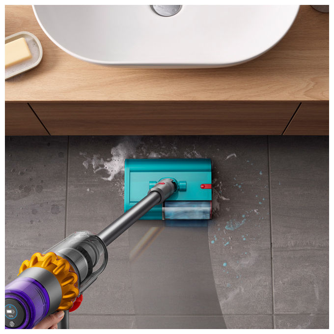 Dyson 448798-01 V15s Detect Submarine Aspirapolvere senza filo secco e bagnato ciclonica 0,76 L 240 AW 60 min colore Nichel Giallo