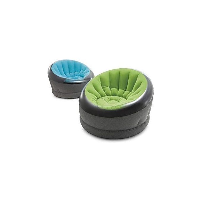Intex 66582NP Empire Poltroncina Gonfiabile PVC 112x109x69 cm colore Verde Grigio