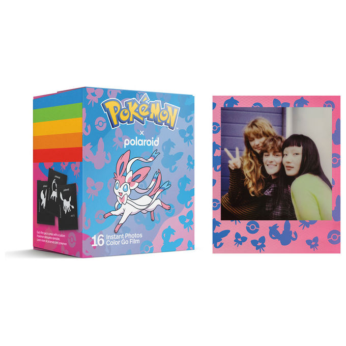 Polaroid 6658 Pellicola Istantanea a Colori per Fotocamera Go Edizione Pokémon Sylveon Confezione Doppia 16 Foto colore Multicolore