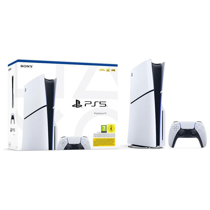 PlayStation 5 Slim 1TB con Lettore Disco Bianco