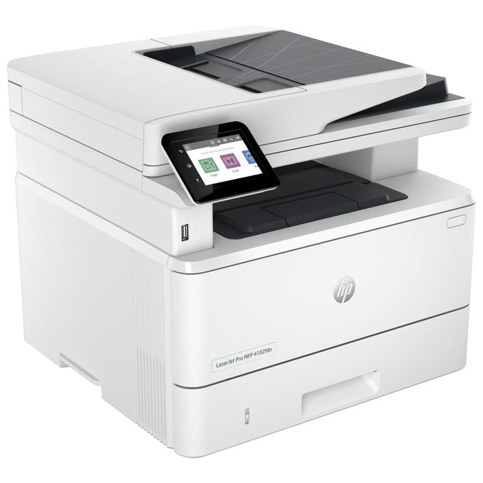 HP 2Z623F LaserJet Pro 4102fdn Stampante Multifunzione Laser A4 Monocromatica 40 ppm Fronte Retro ADF Fax LAN colore Bianco