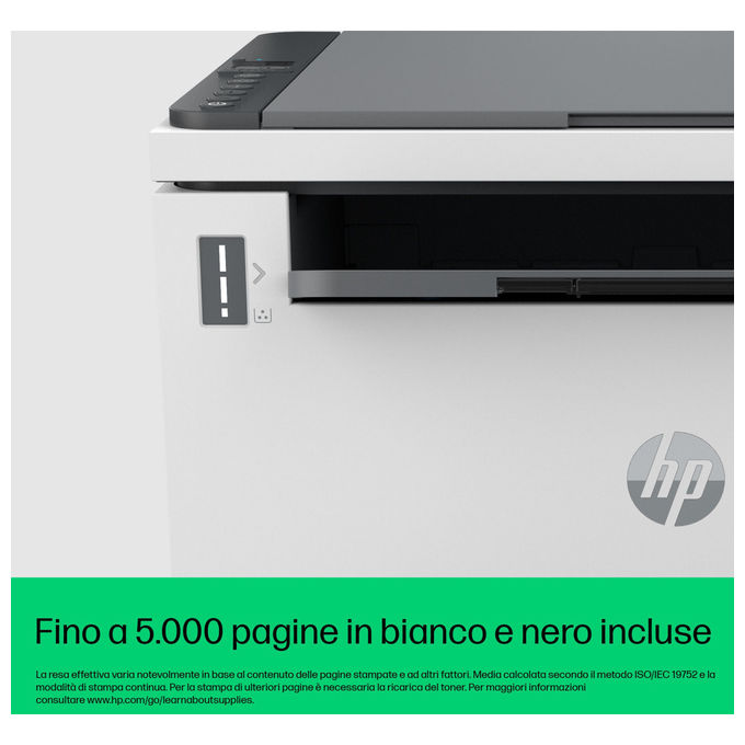 HP 381V0A LaserJet Tank 2604dw Stampante Multifunzione Laser Mono A4 22 ppm Wi-Fi Fronte Retro 250 fogli colore Grigio