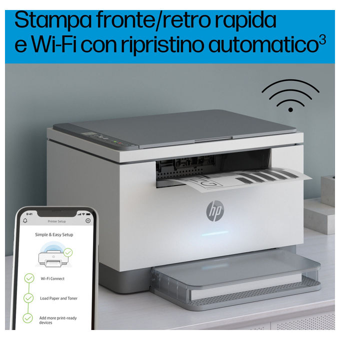 HP 6GW99F LaserJet M234dw Stampante Multifunzione Laser A4 Mono 29 ppm Wi-Fi Ethernet USB colore Grigio