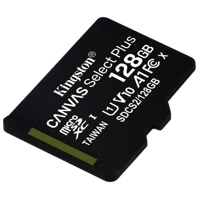 Kingston Canvas Select Plus SDCS2-128GB Scheda microSD Classe 10 con Adattatore SD Incluso, 128 GB
