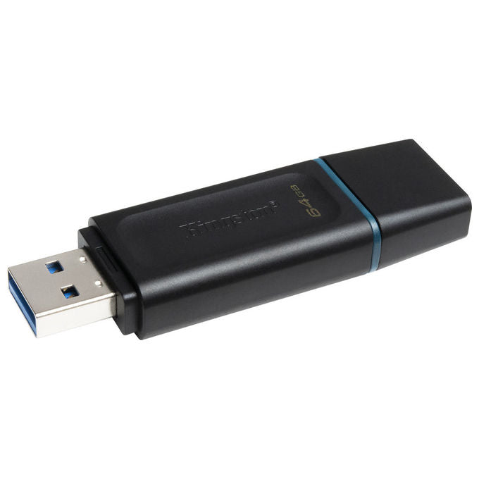 Kingston DataTraveler Exodia DTX-64GB Flash Drive USB 3.2 Gen 1 con Cappuccio Protettivo e Anello Portachiavi in Colori Multipli