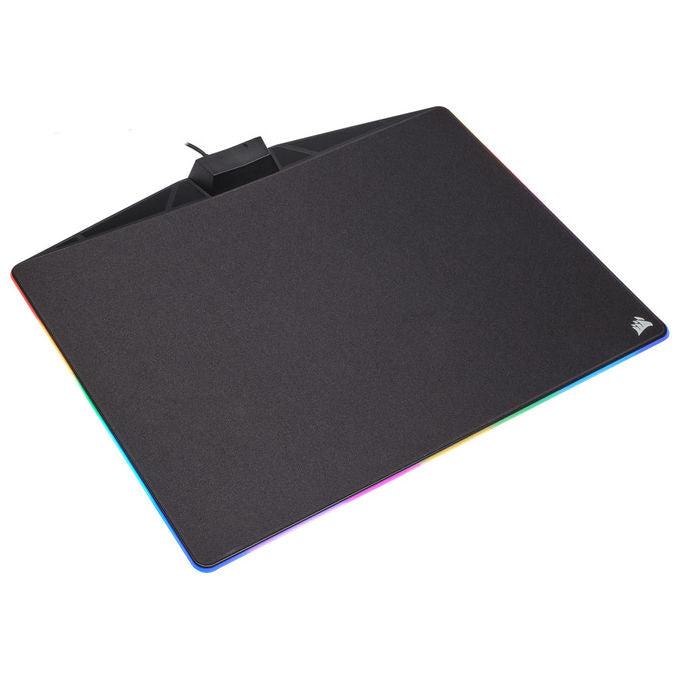 Corsair MM800 Polaris Tappetino per Mouse Gaming RGB 15 LED 350x260mm Hub USB Antiscivolo colore Nero