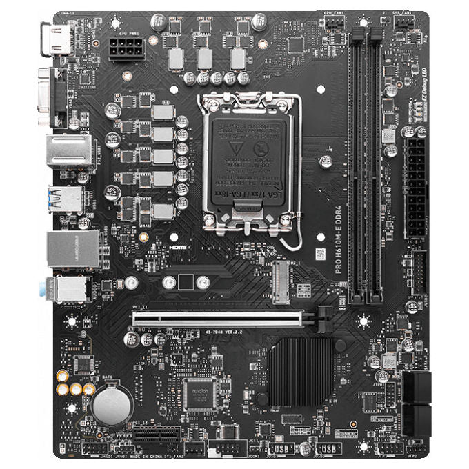 MSI PRO H610M-E Scheda Madre micro ATX LGA 1700 DDR4 Intel H610 per Core i9
