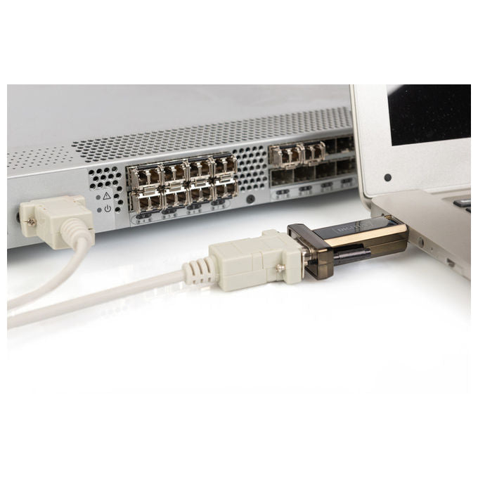 Digitus Adattatore per Seriali Usb 2.o A-M a DSUB9-M Nero