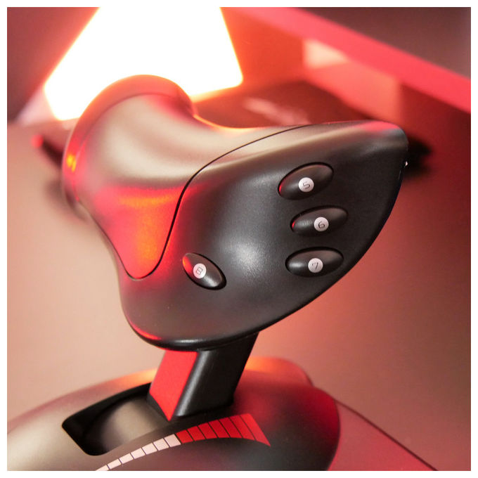Thrustmaster T.Flight Hotas X Joystick Nero per PC, Manetta Staccabile, Simulazione Volo