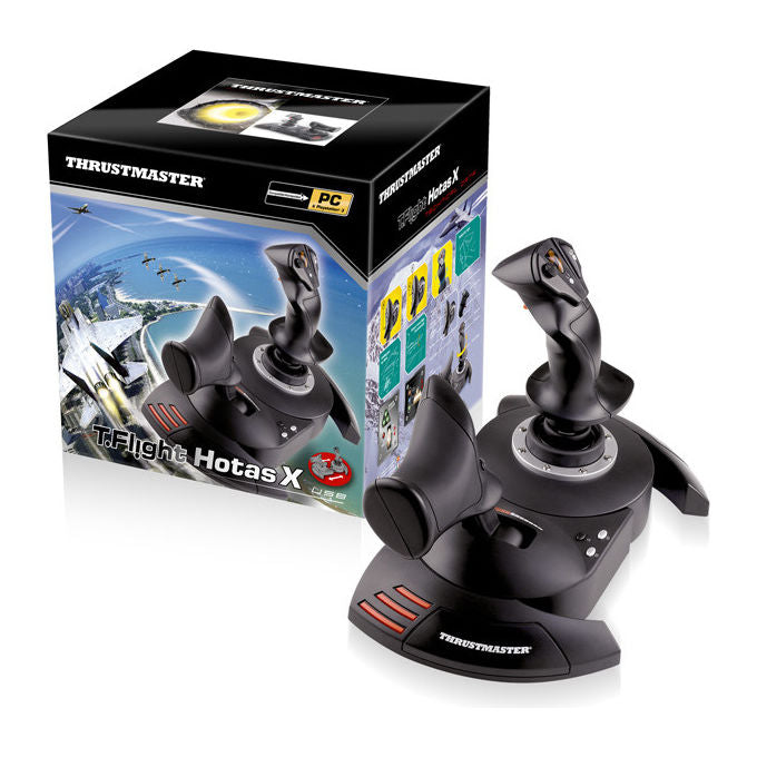 Thrustmaster T.Flight Hotas X Joystick Nero per PC, Manetta Staccabile, Simulazione Volo