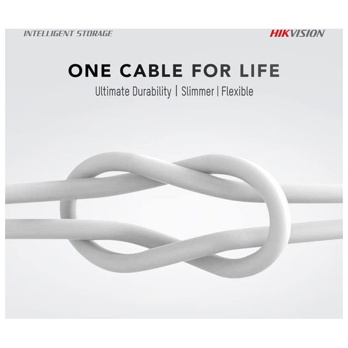 Hikvision HS-HUB-CBC2C Cavo USB-C USB-C 1m Ricarica Rapida 60W 3A Quick Charge 4.0 colore Bianco