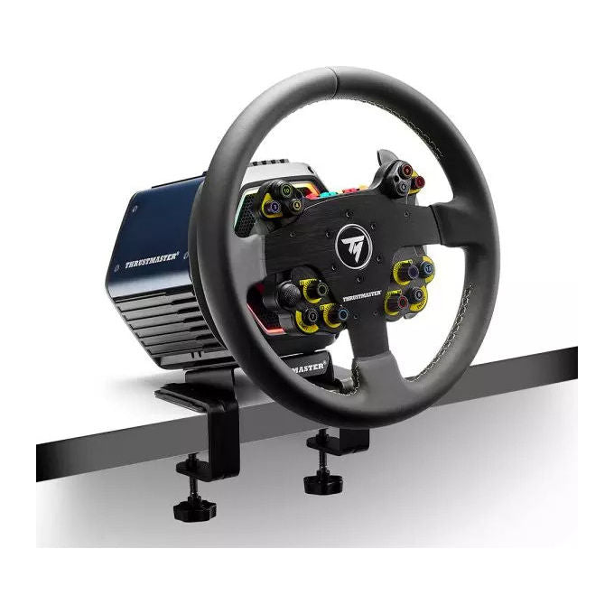 Thrustmaster Evo Racing 32R Volante da Corsa in Pelle Nero-Giallo per PC e Console