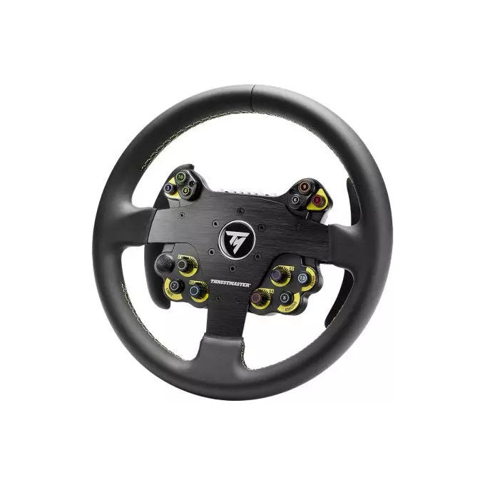 Thrustmaster Evo Racing 32R Volante da Corsa in Pelle Nero-Giallo per PC e Console