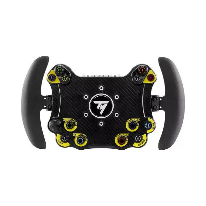Thrustmaster Evo Racing 32R Volante da Corsa in Pelle Nero-Giallo per PC e Console