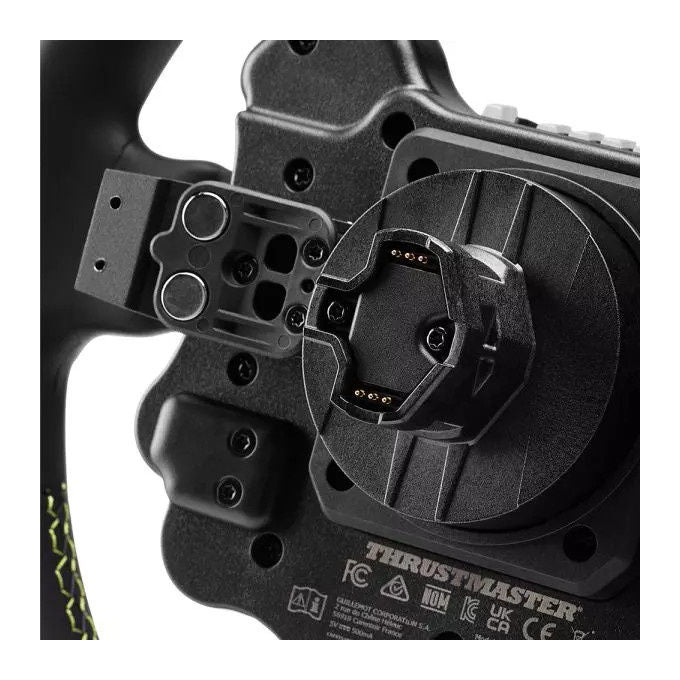 Thrustmaster Evo Racing 32R Volante da Corsa in Pelle Nero-Giallo per PC e Console