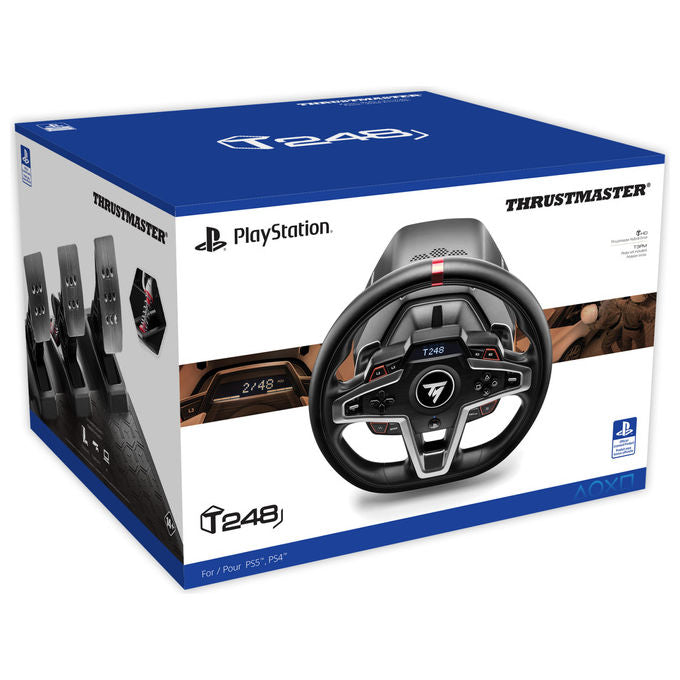Thrustmaster T248 Volante e Pedali Magnetici per PS5-PS4-PC Hybrid Drive