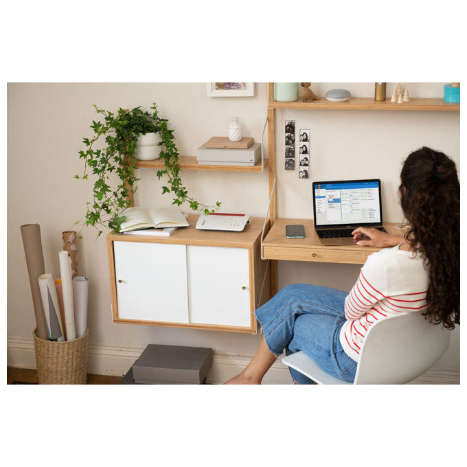 FRITZ! 20002944 FRITZ!Box 7530 AX Modem Router Wi-Fi 6 Dual Band ADSL VDSL Supervectoring Mesh DECT 4 Porte Gigabit USB colore Bianco