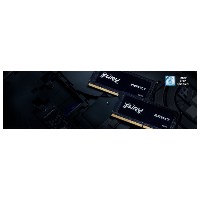 Kingston KF548S38IB-16 FURY Impact Memoria RAM SODIMM DDR5 16 GB 4800 MT-s CL38 Intel XMP 3.0 per Laptop