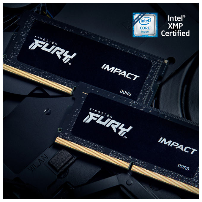 Kingston KF548S38IB-16 FURY Impact Memoria RAM SODIMM DDR5 16 GB 4800 MT-s CL38 Intel XMP 3.0 per Laptop