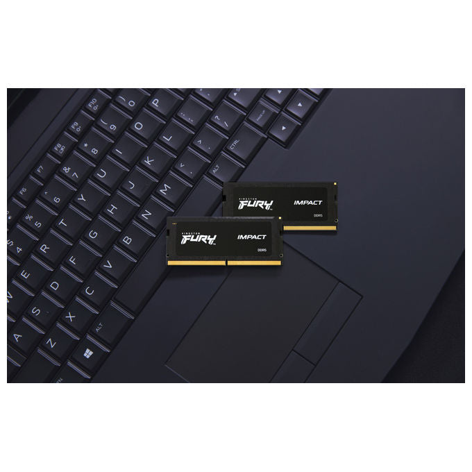 Kingston KF548S38IB-16 FURY Impact Memoria RAM SODIMM DDR5 16 GB 4800 MT-s CL38 Intel XMP 3.0 per Laptop