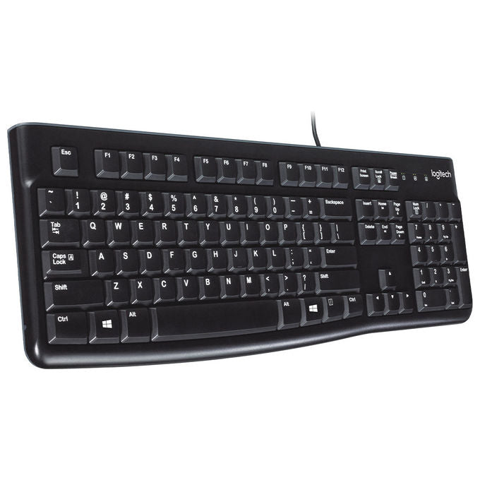Logitech tastiera retail k120 usb nera