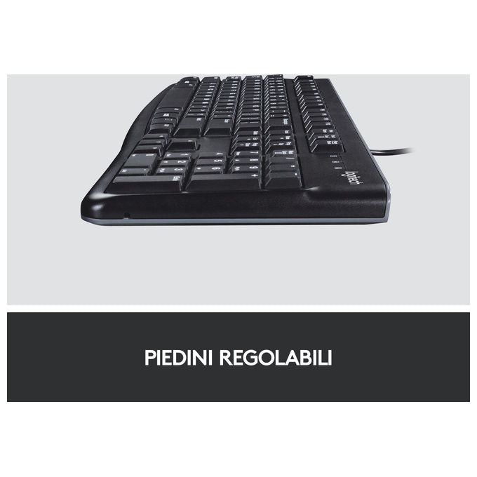 Logitech tastiera retail k120 usb nera