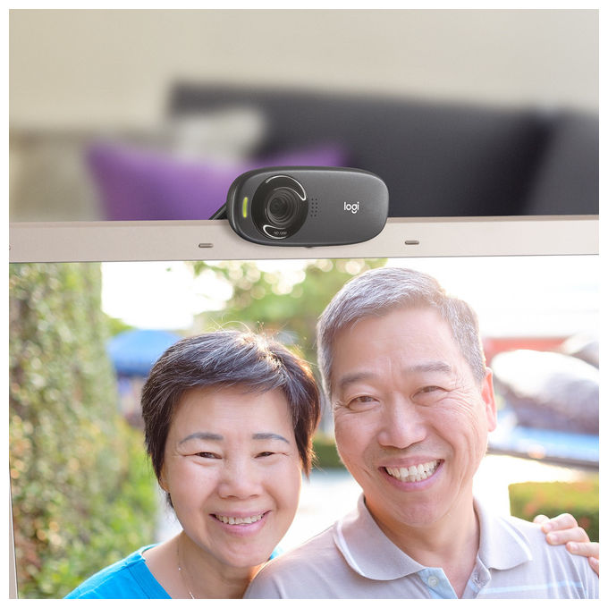Logitech Webcam 960-001065 HD 720p 5MP USB Nero per PC e Mac